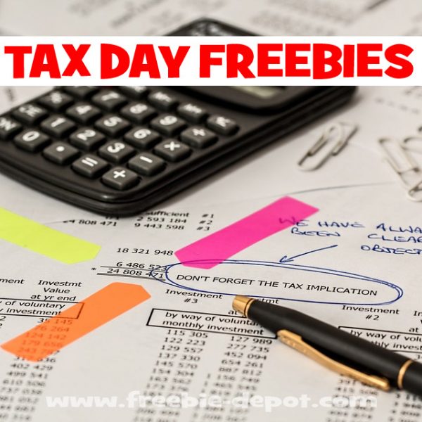 2018 Tax Day Freebies!