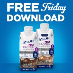 FREE Friday Ensure Max Protein Nutrition Shake @ Kroger 8/10/18