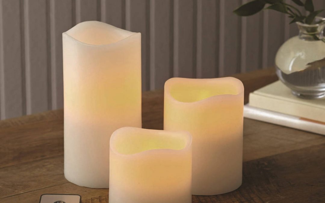 🕯️ FREE 3-Pack of vanilla-scented LED Pillar Candles – $12.88 Value – Exp 10/1/18