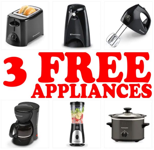 TOP DEAL >>>> 3 FREE Small Appliances from Kohl’s w/ FREE Shipping 11