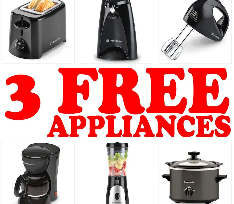 TOP DEAL >>>> 3 FREE Small Appliances from Kohl’s w/ FREE Shipping – 11/22 & 11/23 ONLY!
