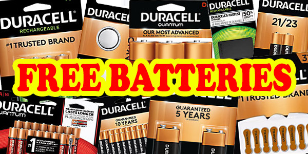 FREE Duracell Batteries – YOUR CHOICE of SIZE! Includes Rechargeables & Charger too! LIMIT 4 – Up to $42.99 Each – Exp 1/12/19
