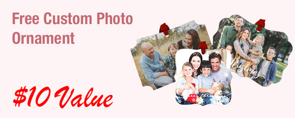 FREE Custom Photo Ornament – $10 Value – Exp 12/23/18 – GREAT LAST MINUTE GIFT!