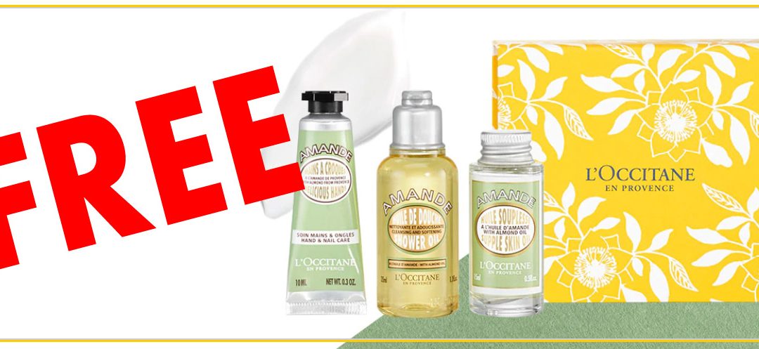 Get 3 FREE Almond Skin Care Products Just For Walking Into L’OCCITANE Boutique! Exp 3/31/19