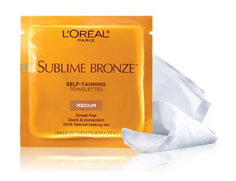 Try a L’Oreal Self-Tanning Towelette for FREE!