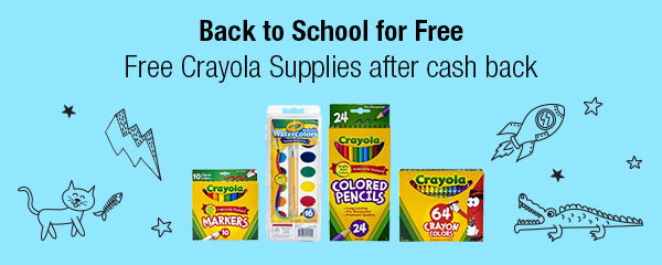BACK-TO-SCHOOL FREEBIE >>>> Crayola – Crayons, Markers, Pencils, Paint – $12 Value – Exp 8/18/19