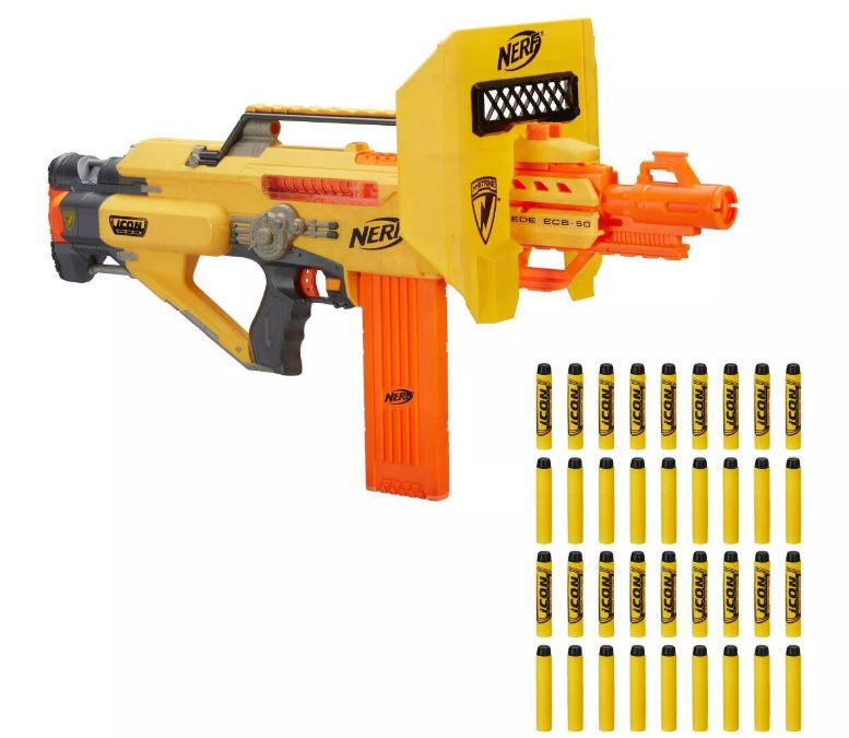 NERF ICON Series Stampede ECS Blaster + FREE 30-Dart Refill Was $69.99 NOW ONLY $18.62!