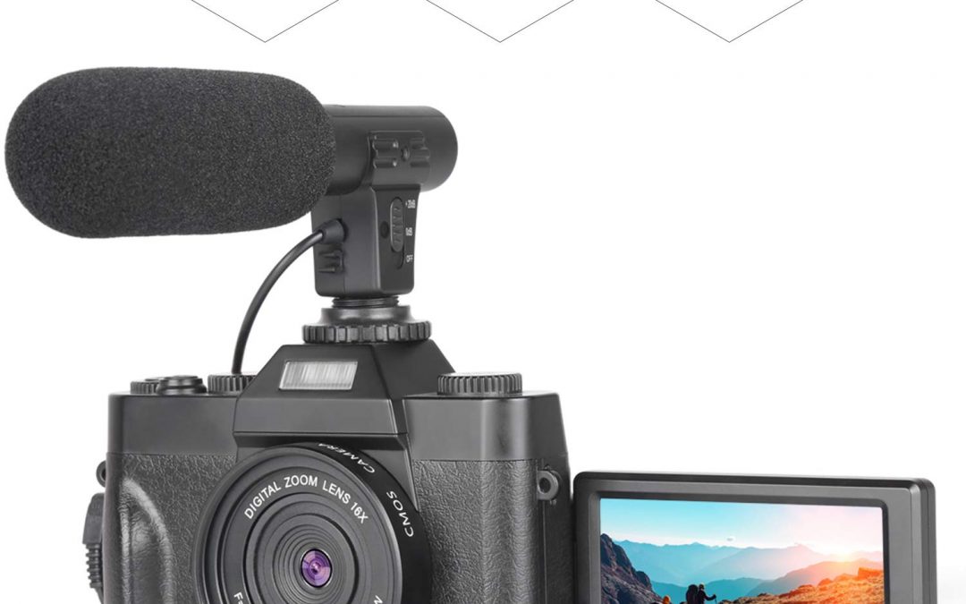 Digital Vlogging Camera with 3.0inch Flip Screen ONLY $38.40 Was $199.99