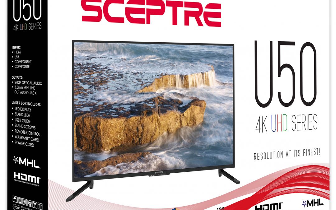 SPECIAL BUY > Sceptre 50″ Class 4K Ultra HD LED TV + FREE Shipping – ONLY $189.99