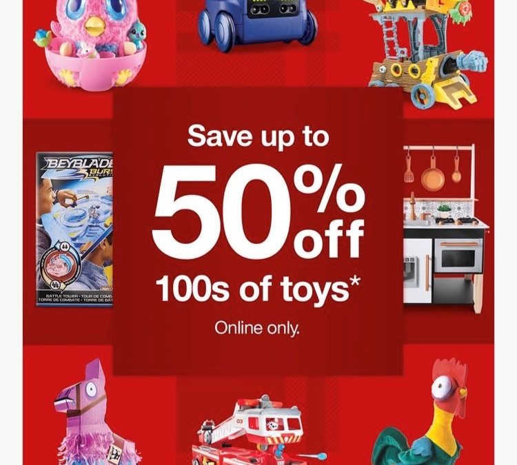 12/5/19 ONLY > HALF OFF {or more!} TOY SALE @ TARGET.COM