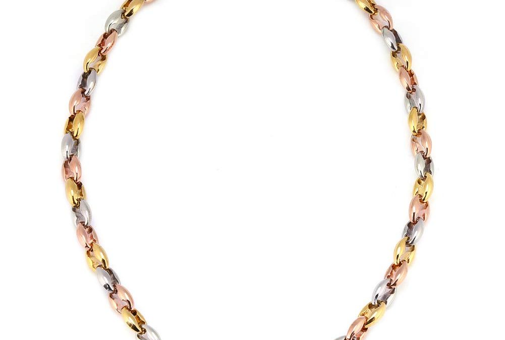 Unisex Titanium Steel Coffee Bean Link Chain Necklace JUST $2.99 Was $14.39 FREE Shipping Too!