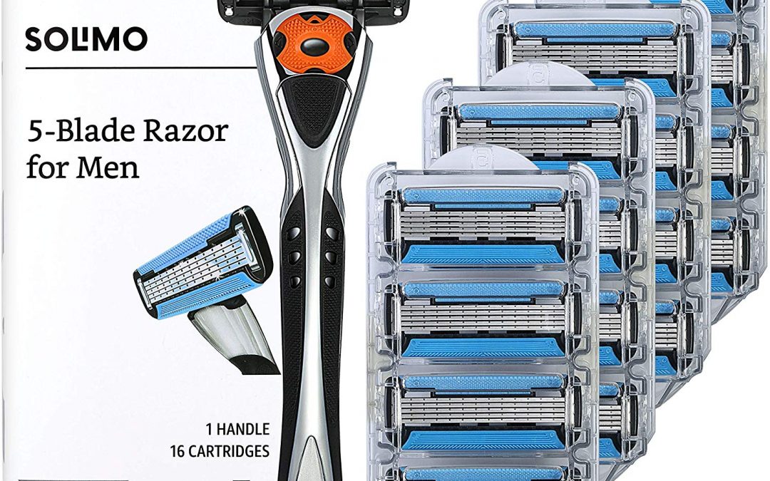 Amazon’s Solimo 5-Blade Razors ONLY $15.70 for Handle & 16 Cartridges