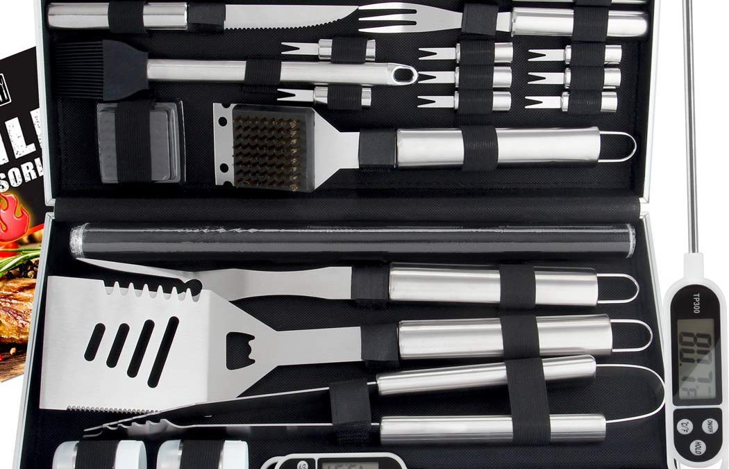 27pc BBQ Accessories Set with Thermometer ONLY $18.49 Was $36.99