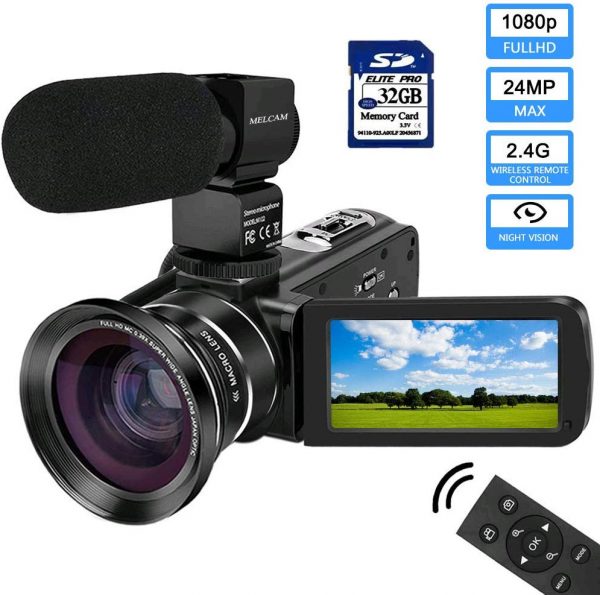1080P Camcorder with IPS Touch Screen ONLY $120.00 + FREE Shipping ...