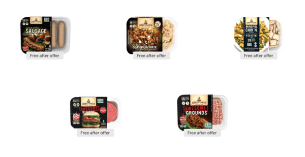 LAST DAY >>>>> FIVE FREE Sweet Earth Plant-Based Products – LIMITED TIME!