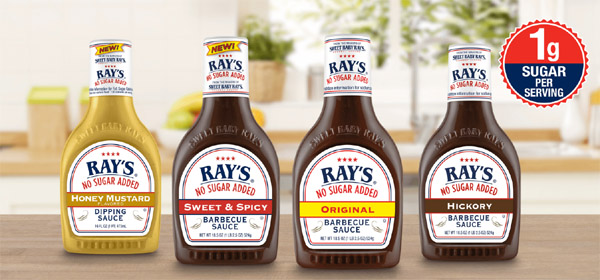 FREE Bottle of Ray’s No Sugar Added Barbecue Sauce