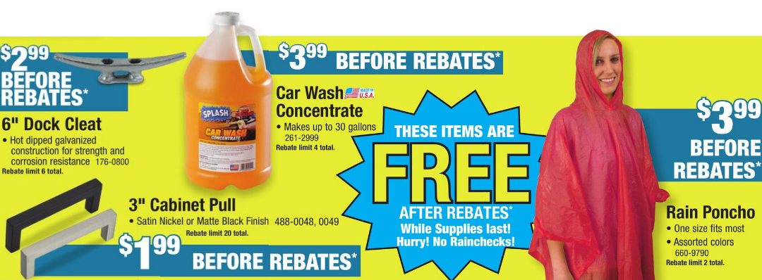 4 FREE After Rebate Items @ Menards – Exp 4/9/22