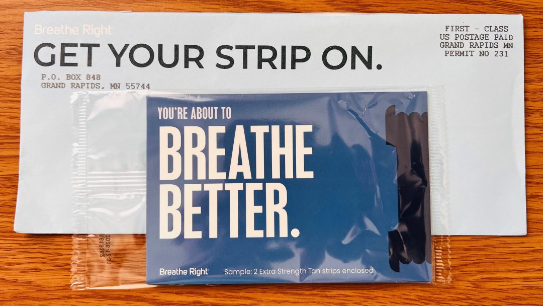 FREE SAMPLE Breathe Right Nasal Strips FREE Nasal Congestion Relief