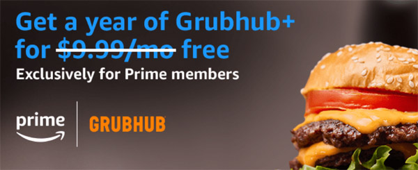 YES!!!! FREE Grubhub+ for Amazon Prime Members!!!