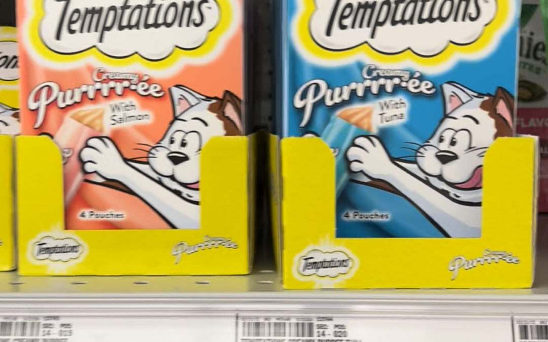 FREE AFTER REBATE – Temptations Puree Lickable Cat Treats 4-Pack!  LIMITED TIME!