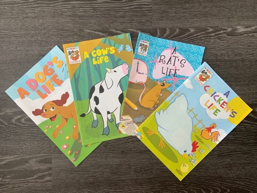 FOUR FREE PETA Kids Comic Books
