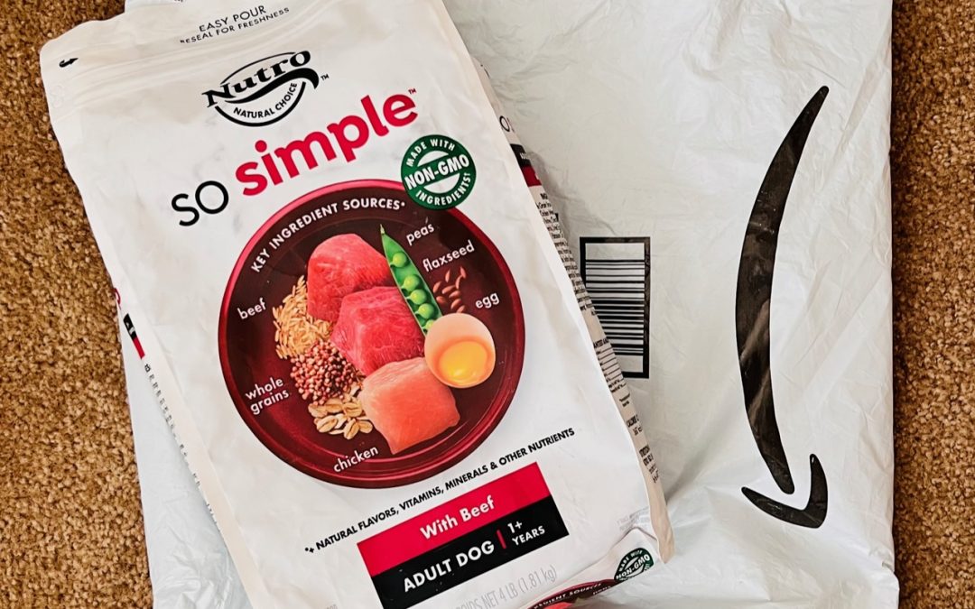 FREE AFTER REBATE – Nutro SO SIMPLE Dog Food 4.5 lb Bag PLUS Wet Dog Food Tray – $22 VALUE! Exp 11/20/22