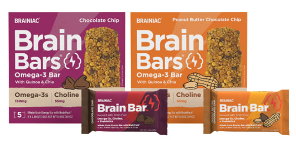 FREE AFTER REBATE – Braniac Brain Bars Omega-3 Bars – 5 Count Box