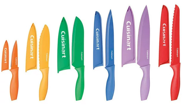 FREE Cuisinart Advantage 12-Piece Color-Coded Professional Stainless Steel Knives from Walmart After Rebate