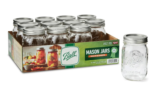 12 FREE Mason Jars After Rebate from Walmart