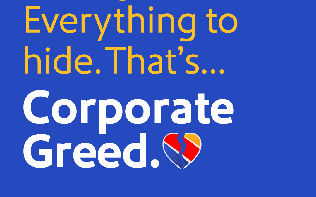 FREE “That’s Corporate Greed” Sticker