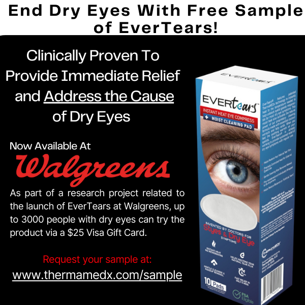 End Dry Eyes With FREE Sample of EverTears!