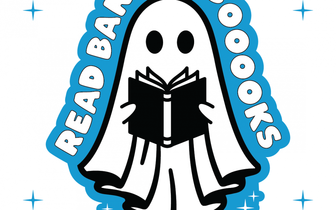 FREE “Read Banned Booooks” Glow-in-the-Dark Sticker