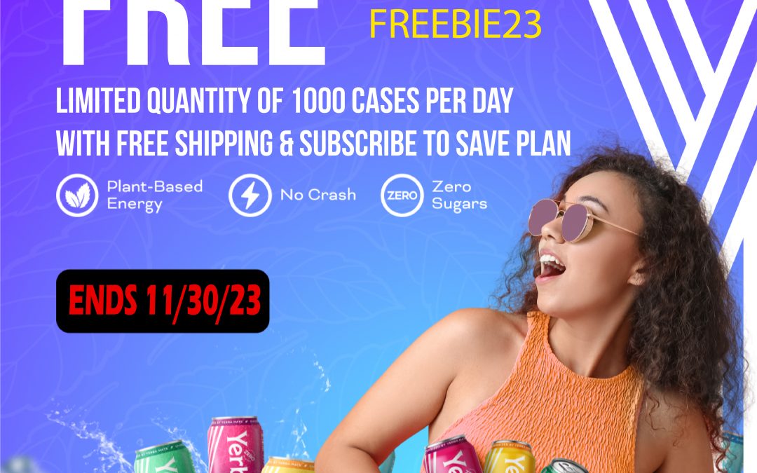 FREE Case of Yerbaé Plant Based Energy Drinks or Seltzers