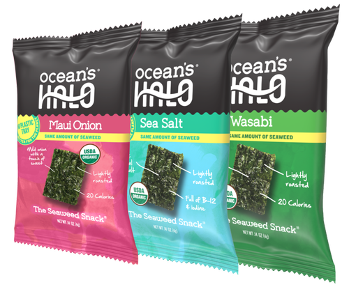 FREE OCEAN’S HALO Trayless Organic Seaweed Snack