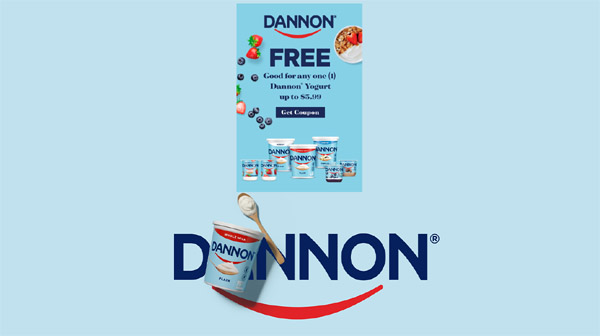FREE Dannon Yogurt – Up to $5.99 Value