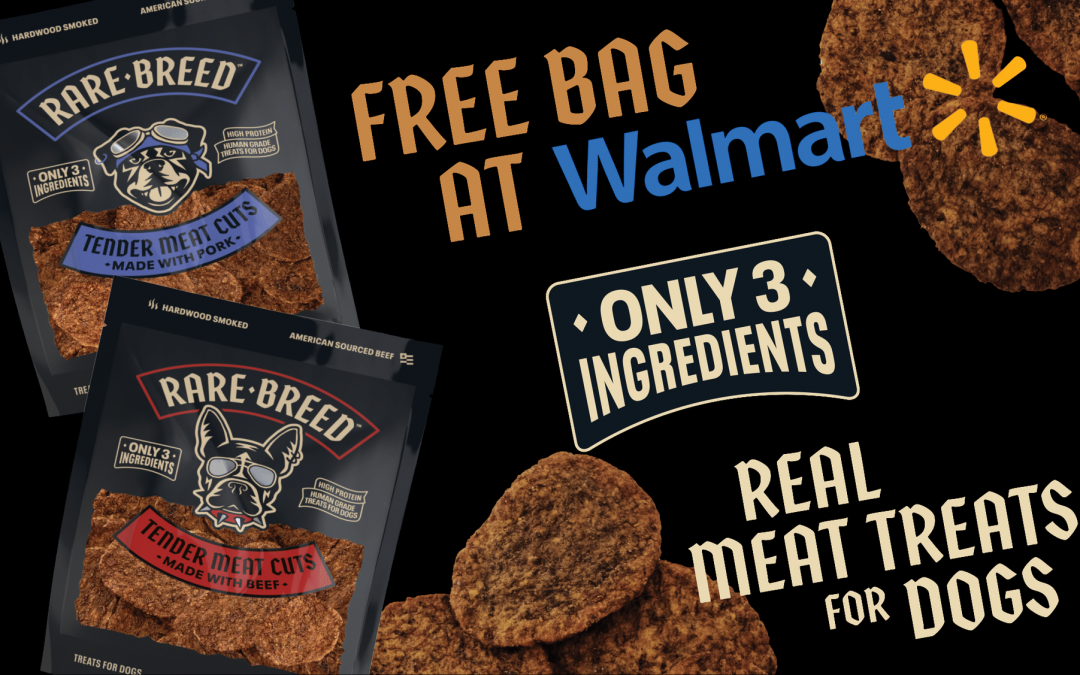 Snag a FREE Bag of Rare Breed Dog Treats at Walmart – Limited-Time Rebate Offer!