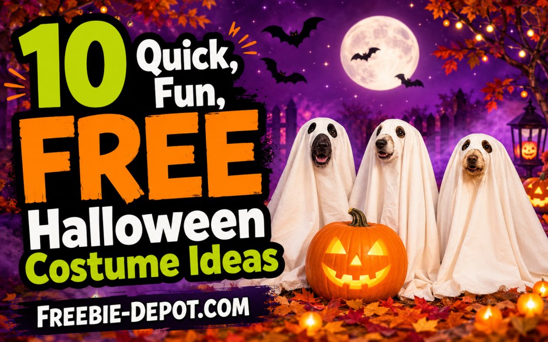 10 Quick, Fun, LAST MINUTE and FREE Halloween Costume Ideas You Can Make With Items In Your House