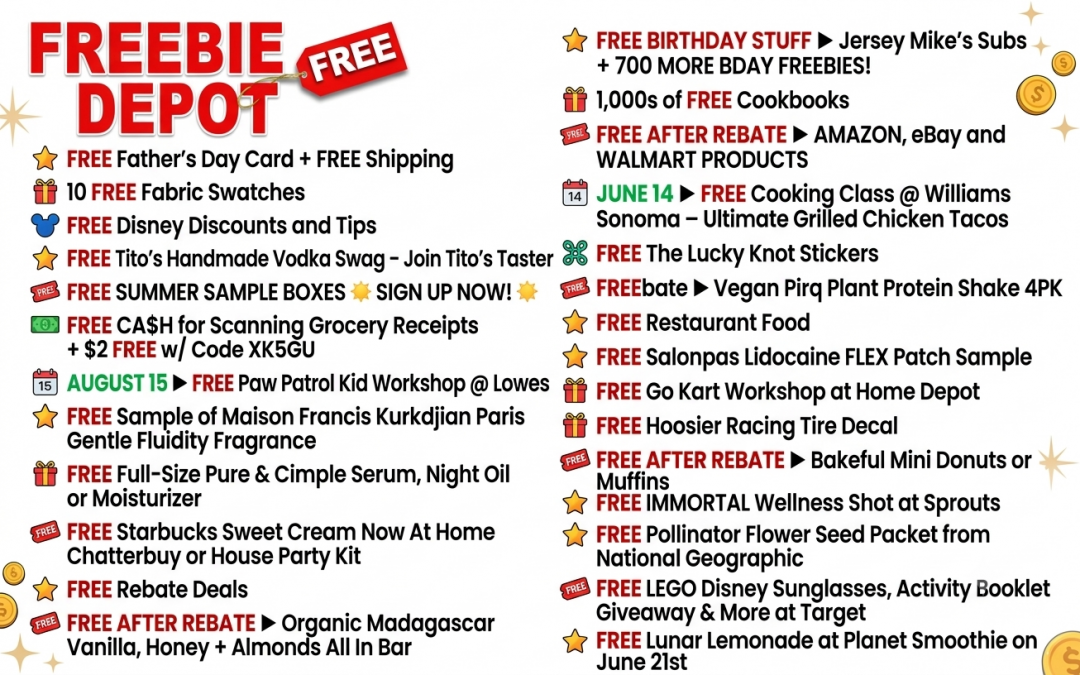 Top Freebies for June 11, 2026