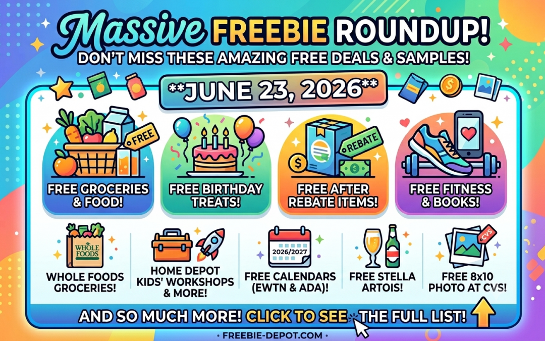 Top Freebies for June 23, 2026