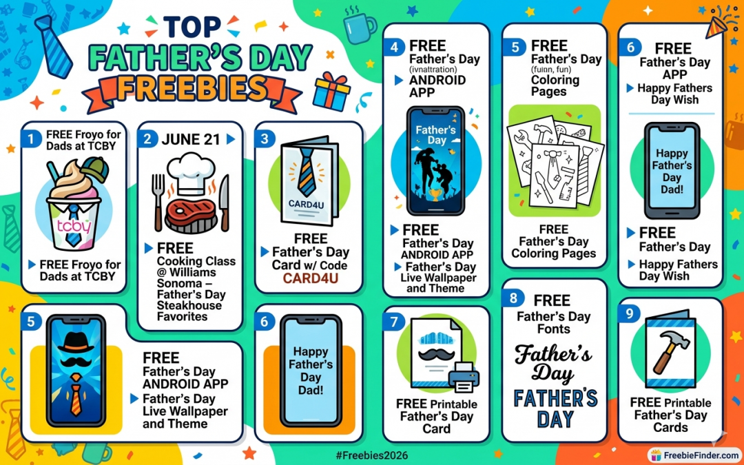 Celebrate Dads & Grandads With These INCREDIBLE Father’s Day FREEbies!