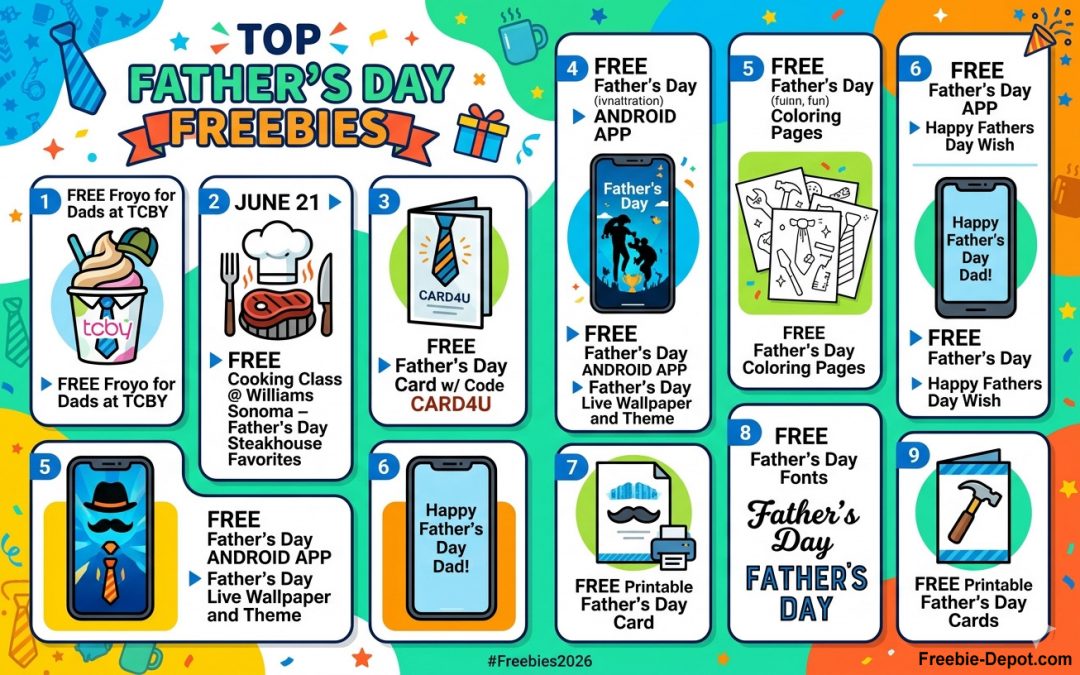 Celebrate Dads & Grandads With These INCREDIBLE Father’s Day FREEbies!