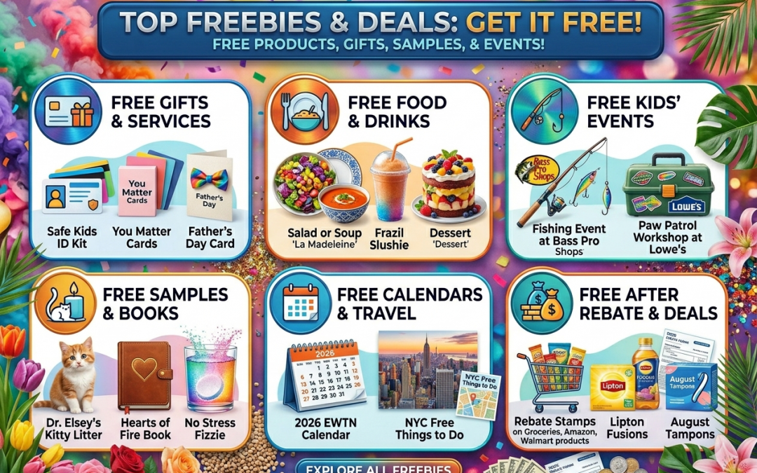 Top Freebies for June 8, 2026