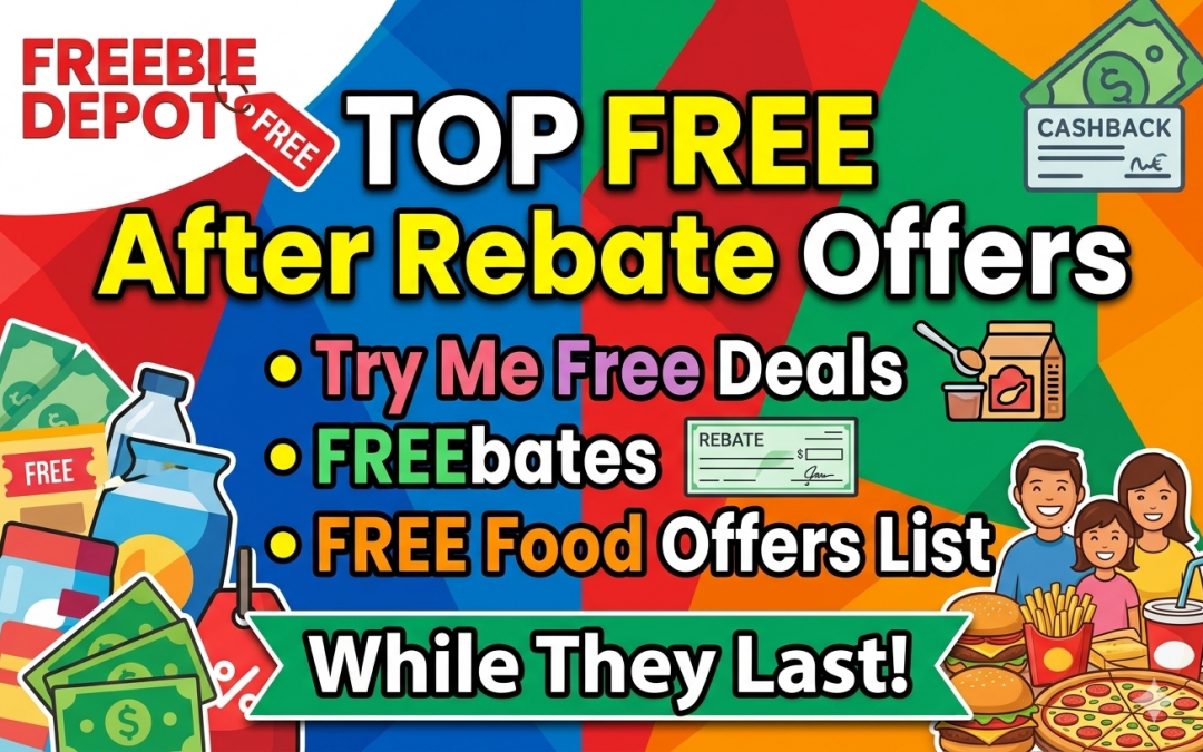 TOP FREE After Rebate Offers — Try Me Free Deals, FREEbates & Free Food Offers List