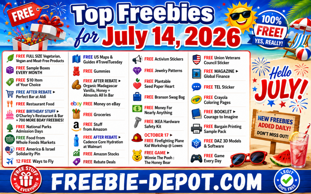 Top Freebies for July 14, 2026