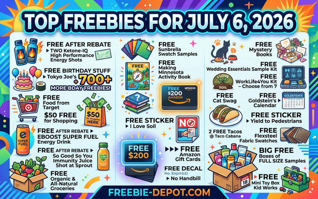 Top Freebies for July 6, 2026