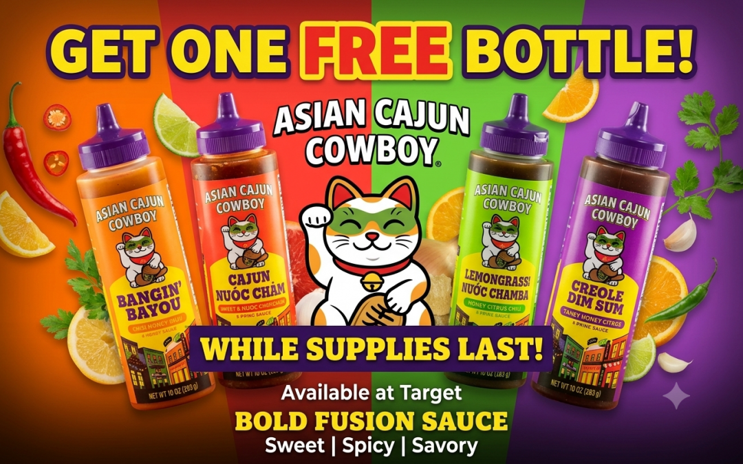 Saddle Up Your Tastebuds: Get a FREE Asian Cajun Cowboy Dipping Sauce!
