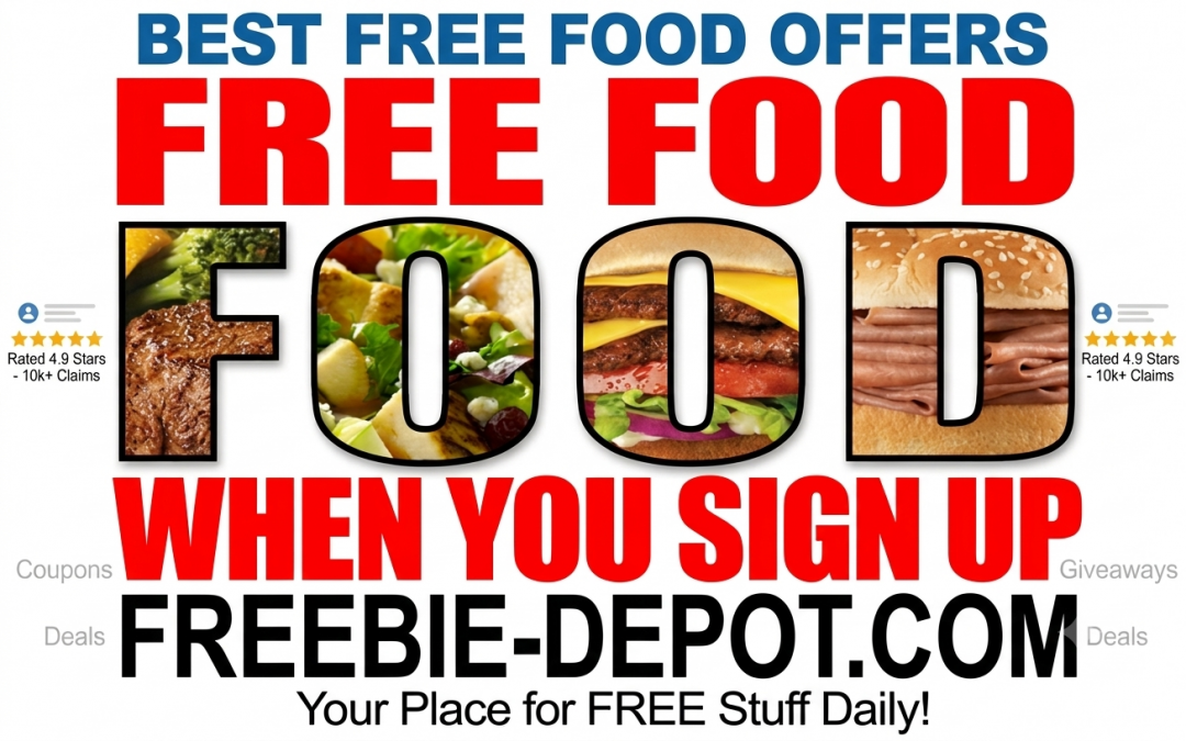 FREE Food When You Sign Up – 75+ Restaurants
