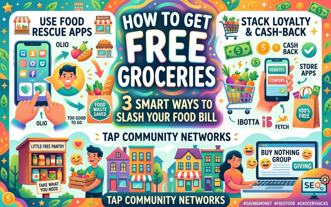 How to Get FREE Groceries: 3 Smart Ways to Slash Your Food Bill