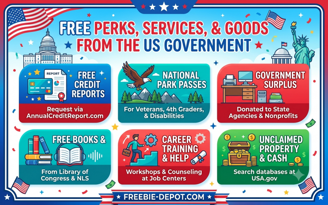 FREE Perks, Services, and Goods from the US Government