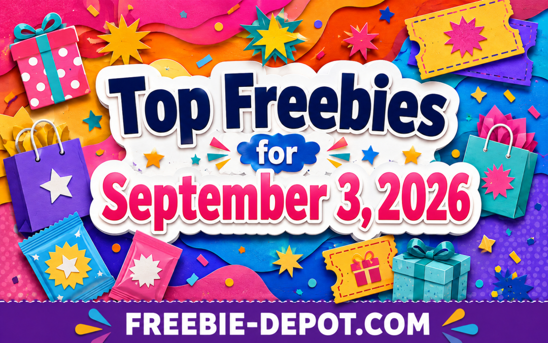 Top Freebies for September 3, 2026 – FREE Samples, 6 Superwater Drinks, Amazon Products, $10 Bonus, Birthday Food & More!